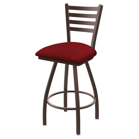 Holland Bar Stool Co 30" Swivel Bar Stool, Brnz Finish, Graph Ruby Seat X410
